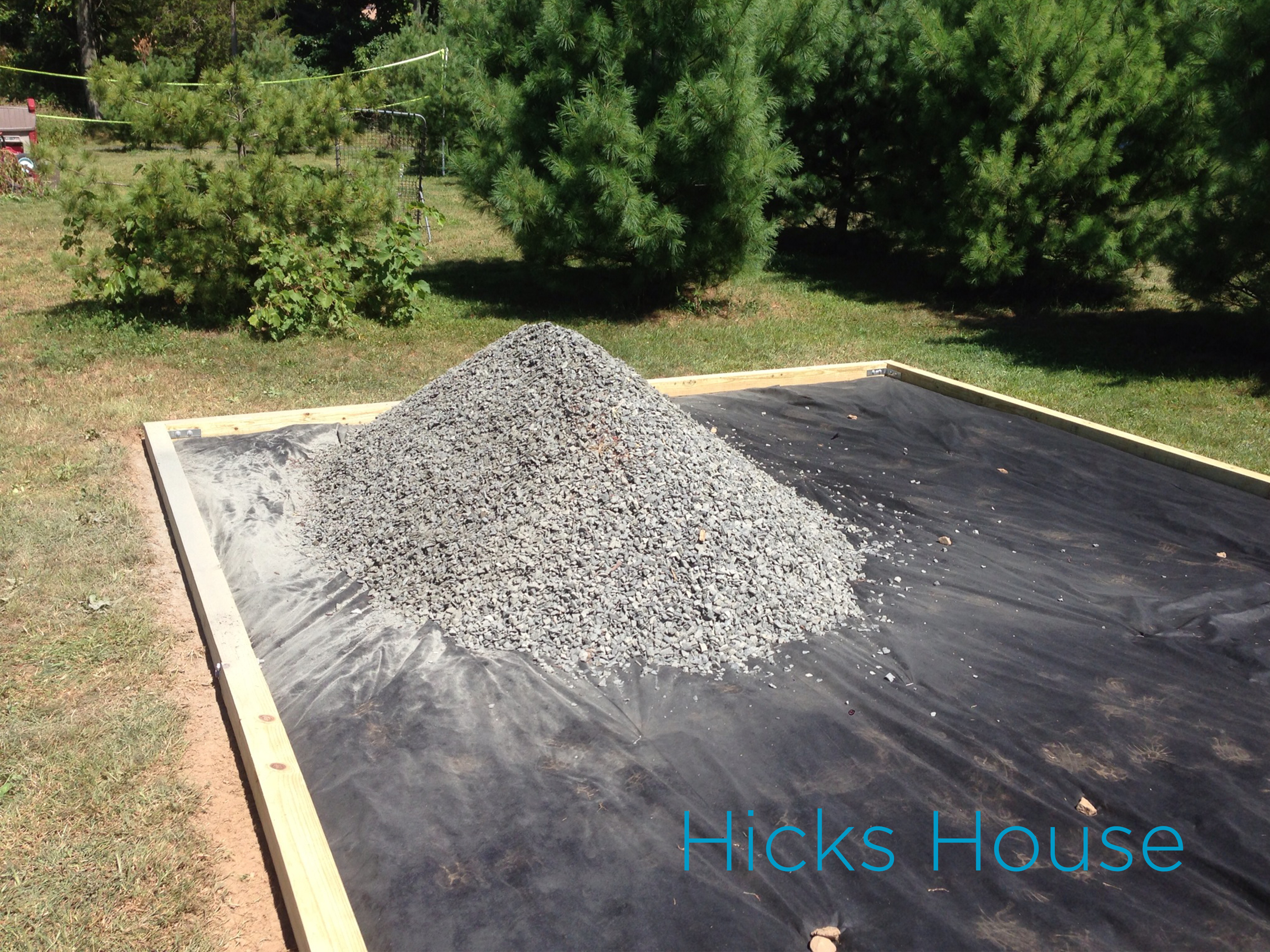 building a shed base | Hicks House