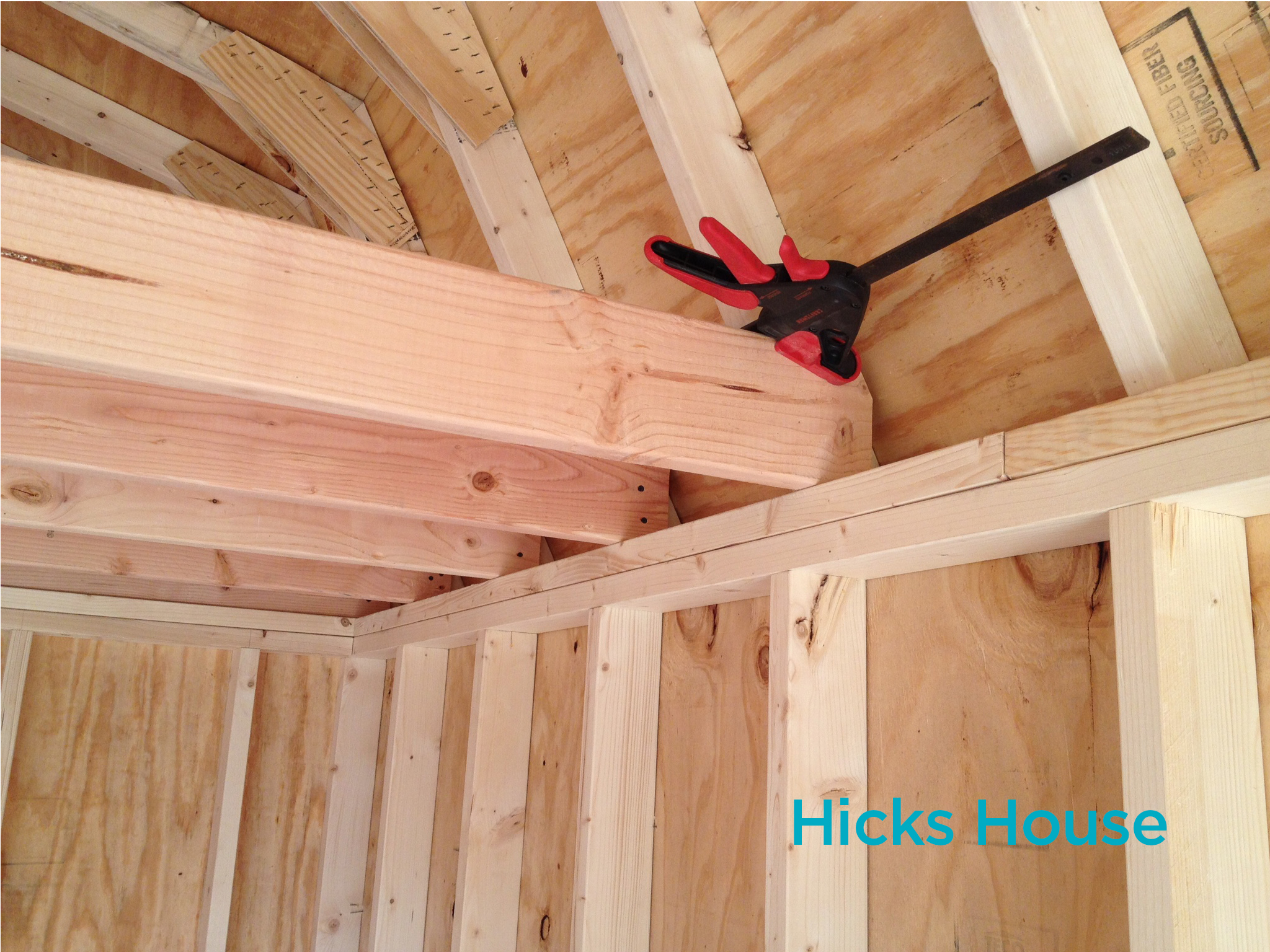 how to build a shed loft | Hicks House