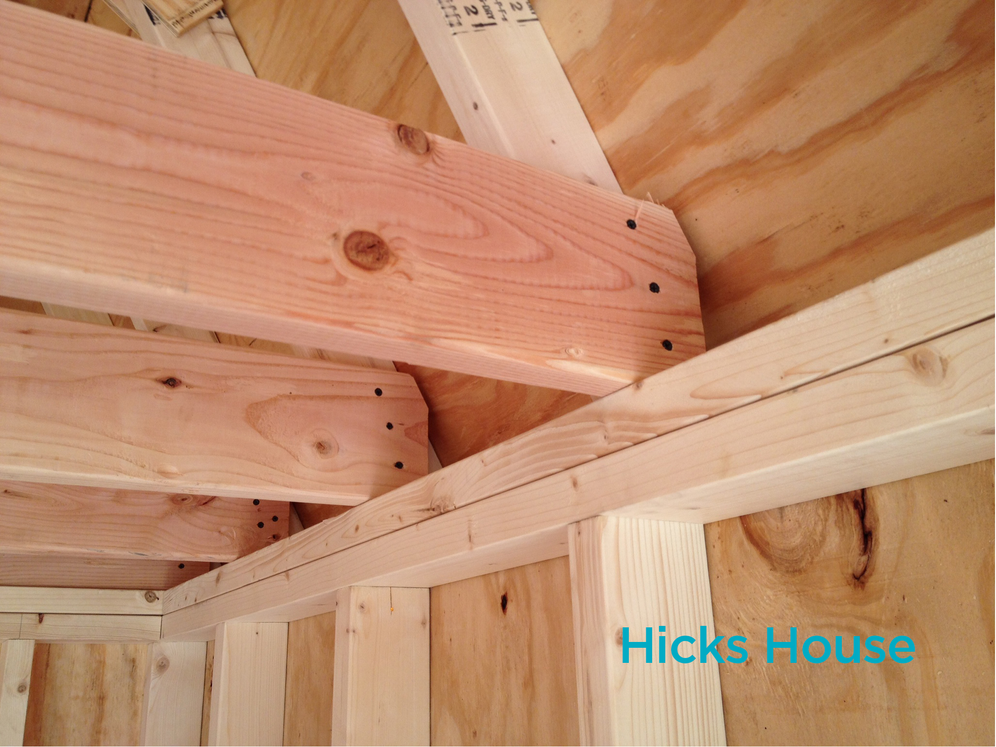 how to build a shed loft | Hicks House